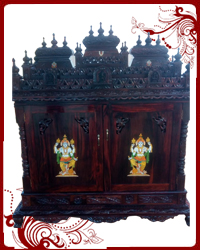 wood puja temple